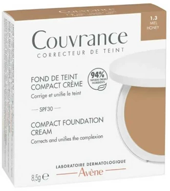 Avene COUVRANCE compact cream makeup base #Honey 8.5 gr
