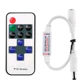 LED Strip dimmer with remote control, 5-24V, 12A, 144W, 11 keys