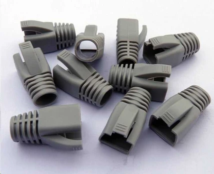 DATACOM RJ45 plug sleeve (CAT6A,CAT7) pilkas (10pcs)