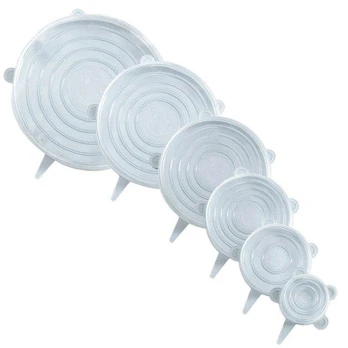 Wenko Silikoniniai dangteliai indams, elastingi, 6 vnt