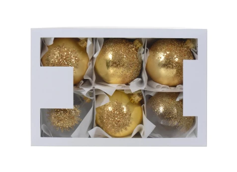 Kalėdinis eglės žaisliukas DECORIS Balloon Diamond, 6 rūšys, 8 cm, 1 cm