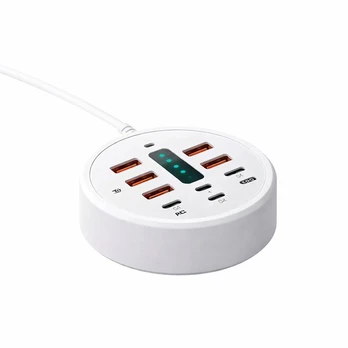 USB C įkroviklio šakotuvas 8 prievadų, 66 W, 1 vnt.