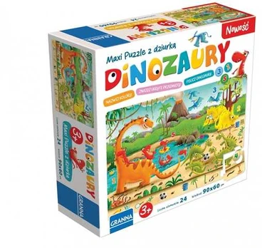 Granna Žaidimas Maxi puzzle su dziurkš Dinozaury 00441 04410