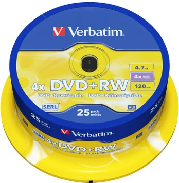 Įrašomas kompaktinis diskas Verbatim, 4.7 GB, 25vnt.