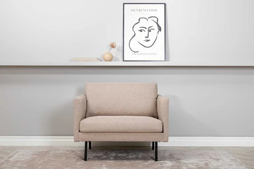 Fotelis Zoom Chair - juodas / rudas
