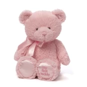 Mano pirmasis pliušinis meškutis GUND rožinis 25cm kaina