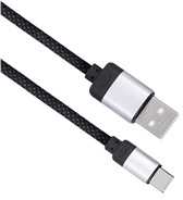 Solight magnetický USB-C kabelis, USB 2.0 A konektor - USB-C konektor, 1m