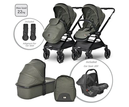 Universalus vežimėlis Lorelli Reya 3in1, green