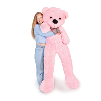 Pliušinis meškinas Makosas Pink Teddy, 180cm, rožinis