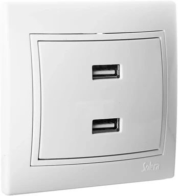 2 x 2.1a Dual Usb įkroviklis - baltas