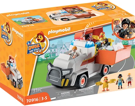 Konstruktorius Playmobil Duck On Call Ambulance Emergency Vehicle 70916