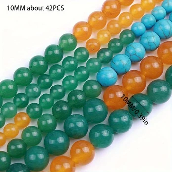Akmenų karoliukai rinkinys, 10mm/about 42pcs
