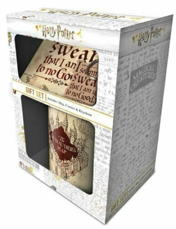 Harry Potter (Marauders Map) gift set incl: mug, coaster and keychain