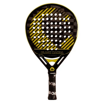 Padelio raketė BLACK MAMBA VIBOR-A EVO PRO BLACK PADEL RACKET