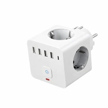 7-in-1 maitinimo šakotuvas su USB ir Type-C, 1 vnt.