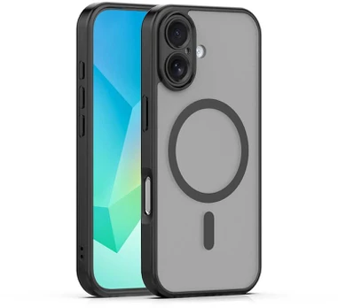 Dėklas Telforceone Mag Matt case for iPhone 17 6,3'' juodas camera protection