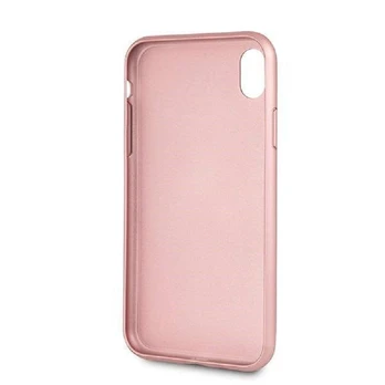 Guess iPhone XR Kaia kietas dėklas, rožinis auksinis