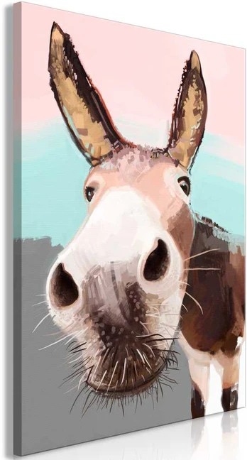 Artgeist Paveikslas - Curious Donkey (1 Part) Vertical