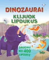 Dinozaurai. Klijuok lipdukus kaina