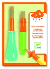 Djeco Spalvos - 3 išradingi dažymo teptukai ( DJ09007 )
