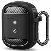 Dėklas Spigen Rugged Armor, matte juodas - Google Pixel Buds Pro 2/Pro
