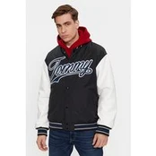 Tommy Jeans Bomber striukė Letterman DM0DM17880 Juoda Regular Fit