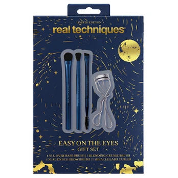 Real Techniques Easy On The Eyes Eye Brush Set aksesuaras