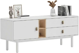 Sideboard IRIS 140x40xH55cm, baltas kaina