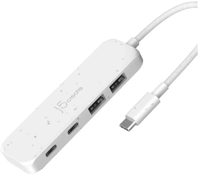 HUB USB j5create j5create JCH342EW USB 3.2 Gen 1 (3.1 Gen 1) Type-C 10000 Mbit/s Baltas