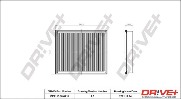 Oro filtras Dr!ve+ DP1110.10.0410