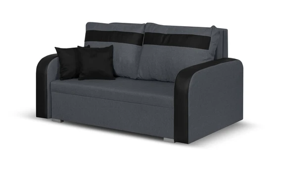 Sofa-lova Condi2, 142x85x85 cm, pilka/juoda