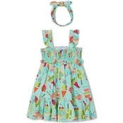 Mayoral Vasarinė suknelė 3939 Žalia Regular Fit