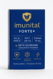IMUNITAL FORTE+ kapsulės N30 kaina