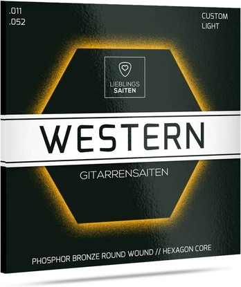 Plieninės akustinės gitaros stygų komplektas, 6 vnt.