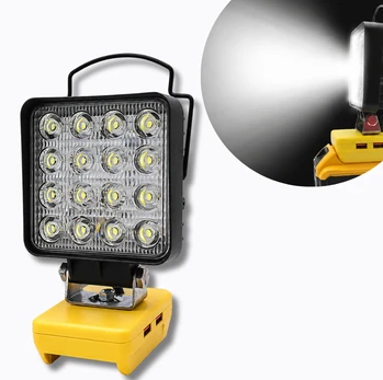 Akumuliatorinis prožektorius suderinamas su DeWalt 20V baterijomis 4800LM