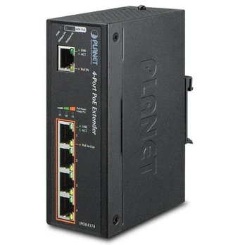 Planet „Repotec“ 4 prievadų „PoE“ plėtinys (IPOE-E174)