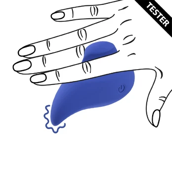 Loveline Ergo Grip Lay-On Massager Blue Tester Ergonomic Design