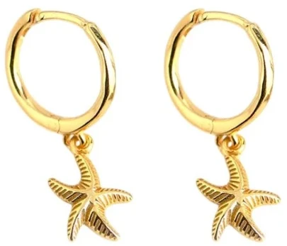 Stilingi auskarai Coral Gold