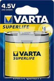 Maitinimo elementai VARTA SUPERLIFE, 1vnt. 3R12 4,5V