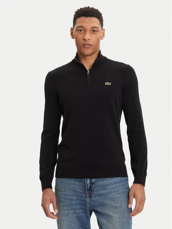 Lacoste Megztinis AH1980 Juoda Classic Fit