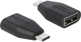„Delock“ USB duomenų blokavimo priemonė USB Type-C™ vyriai ir A tipo patelės