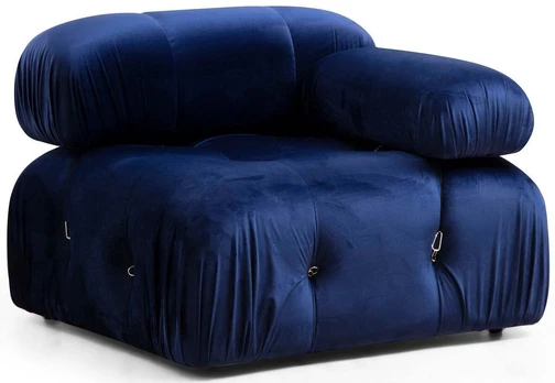 Fotelis Bubble 1R-Velvet Blue Mėlyna