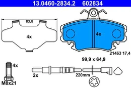 ATE 13.0460-2834.2 Brake pad set
