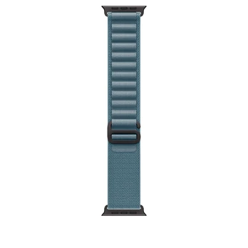 Apyrankė Apple Watch 49mm Light Blue Alpine Loop - Medium - Black Titanium Finish