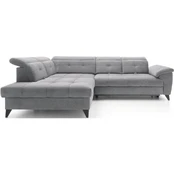 Kampinė sofa Inferne, pilka kaina