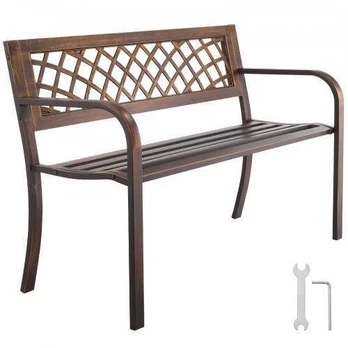 lauko suoliukas 116 cm metalinis rėmas