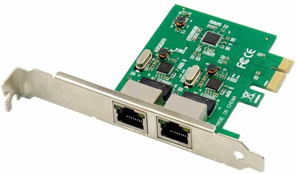 Kontroler MicroConnect PCI-E 8111F Dual-RJ45 Gigabit