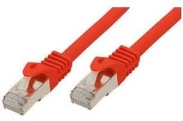 S-Conn BASIC-S Patchkabel S/FTP PIMF Rohkabel Cat.7 raudona 1,0m