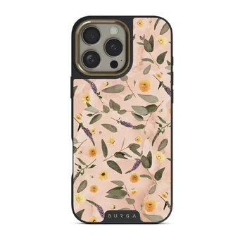 Sunday Brunch - Flowers iPhone 16 Pro Max Case, Elite Dark (MagSafe) / Gold