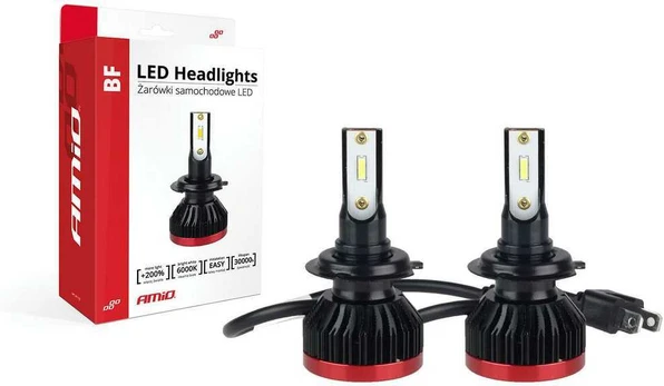Amio LED BF lemputės H7 komplektas 2vnt. +400%